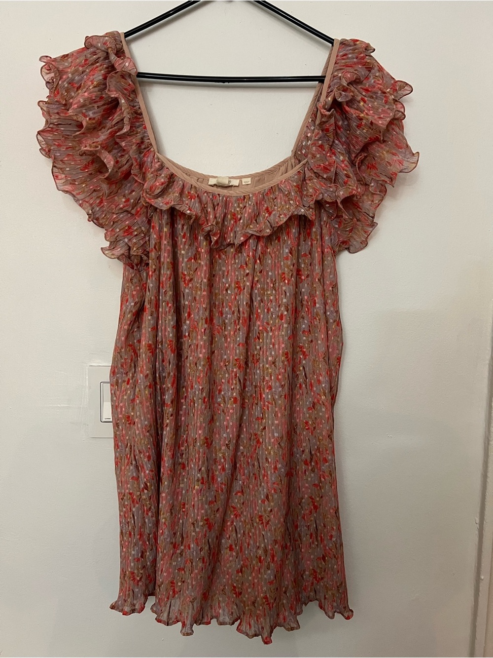 Floral Ruffle Sleeve Women’s Dress Letmebe Anthropologie